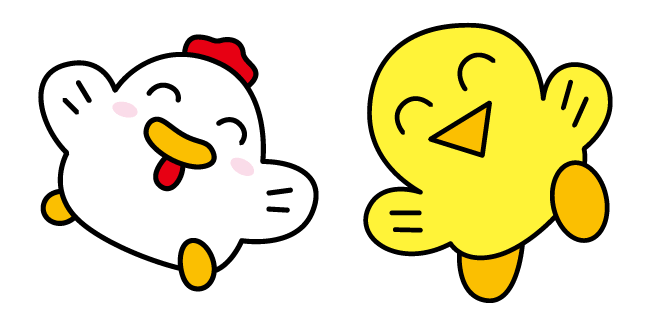 Sanrio Friendly Chiko-kun & Kokkochan Cursor