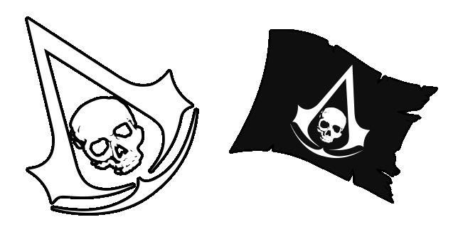 Assassins Creed Black Flag Logo Animated Cursor