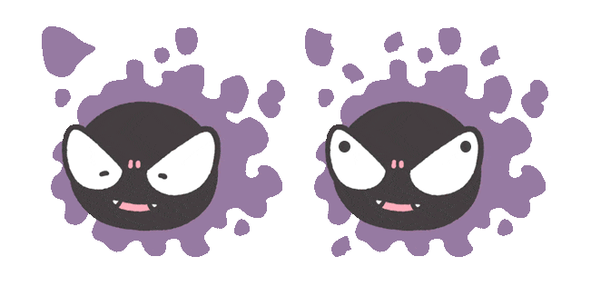 Pokemon Smile Gastly Animated Cursor