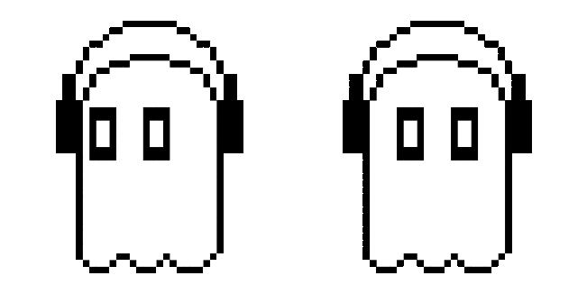 Undertale Napstablook in Headphones Animated Cursor