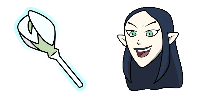 The Owl House Lilith Clawthorne & Raven Staff Animated Cursor