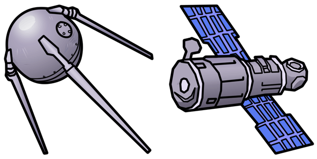 Sputnik 1 & Space Station Cursor