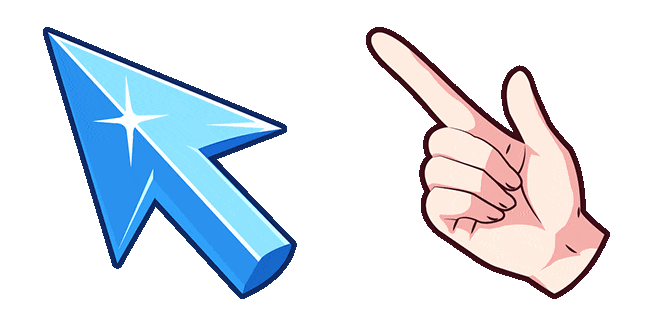 Anime Hand & Arrow Animated Cursor