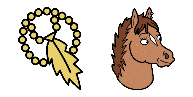 BoJack Horseman Hollyhock & Chain Animated Cursor