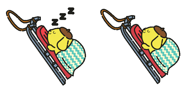 Sanrio Pompompurin on a Sleigh Animated Cursor