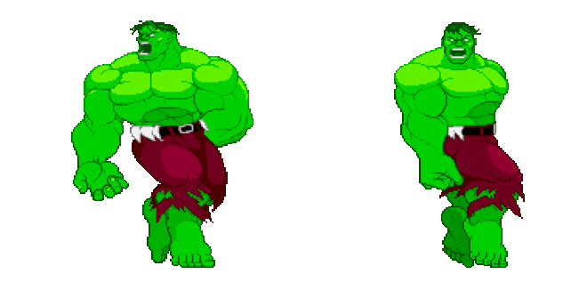 Hulk Spinning Pixel Animated Cursor