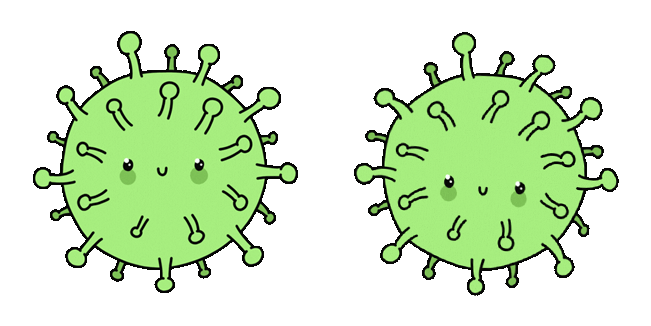 Cute Green Virus Animated Cursor