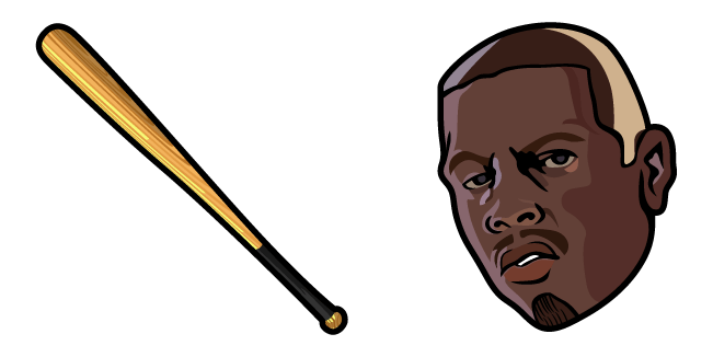 GTA San Andreas Carl & Baseball Bat Cursor