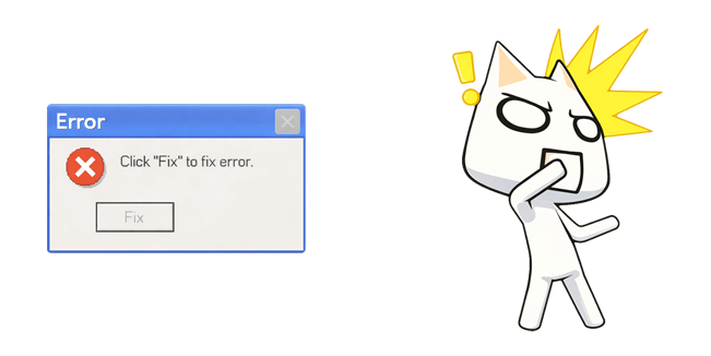 Doko Demo Issyo & Error Message Cursor