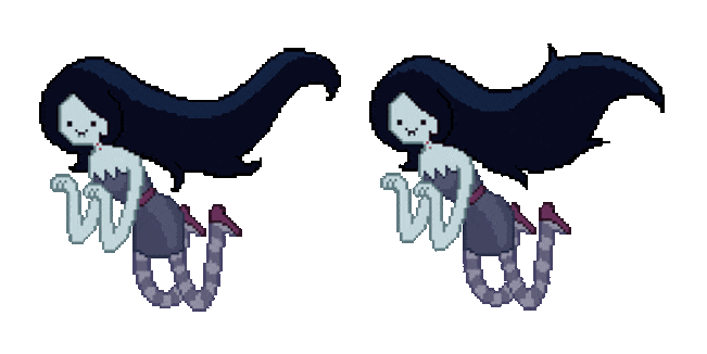 Adventure Time Marceline the Vampire Queen Pixel Animated Cursor