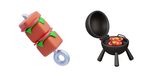 BBQ & BBQ Grill 3D Cursor