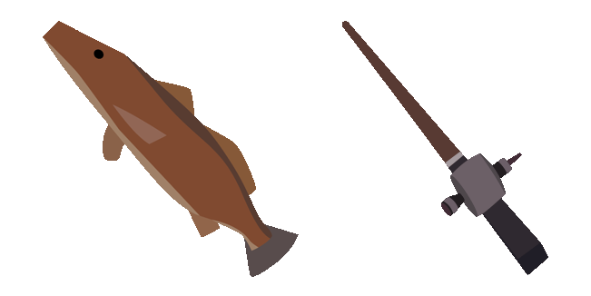 Roblox Fisch Red Drum & Fishing Rod Animated Cursor