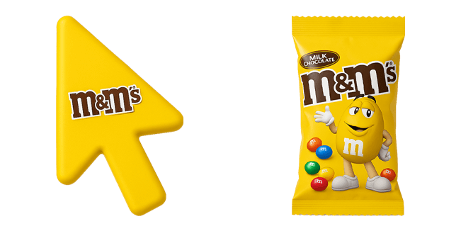 M&M's Yellow 3D Cursor