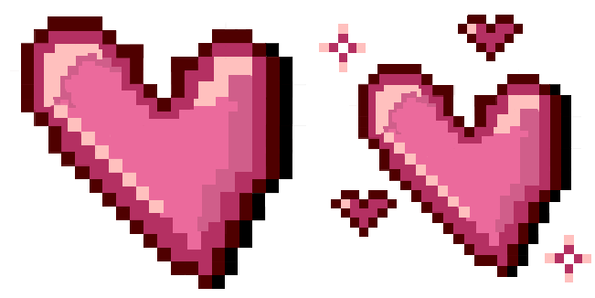 Cute Pixel Heart Cursor