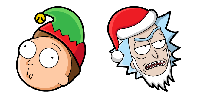 Christmas Rick and Morty Cursor