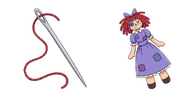 The Amazing Digital Circus Ragatha & Sewing Needle Cursor