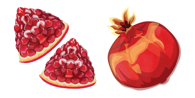 Watercolor Pomegranate Cursor