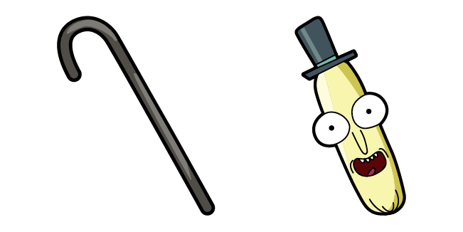 Rick and Morty Mr. Poopybutthole & Cane Cursor