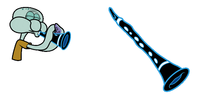 SpongeBob Squidward & Clarinet Animated Cursor