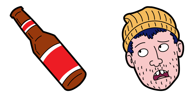 BoJack Horseman Todd Chavez & Beer Cursor
