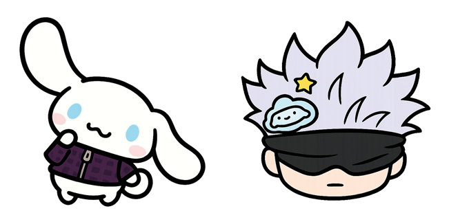 Sanrio × Jujutsu Kaisen Cinnamoroll & Chibi Satoru Gojo Cursor