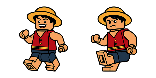 One Piece Luffy Straw Hat LEGO Cursor