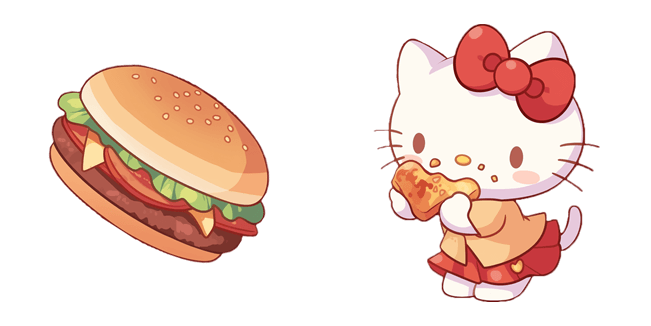 Sanrio Hello Kitty & Burger Cursor