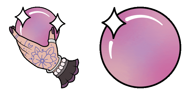 Fortune Teller & Crystal Ball Animated Cursor