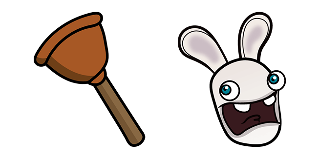 Rayman Raving Rabbid & Plunger Cursor