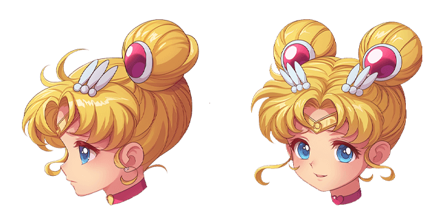 Cute Sailor Moon Head Cursor