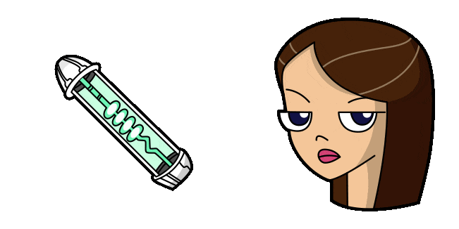 Phineas and Ferb Vanessa Doofenshmirtz & Tube Animated Cursor