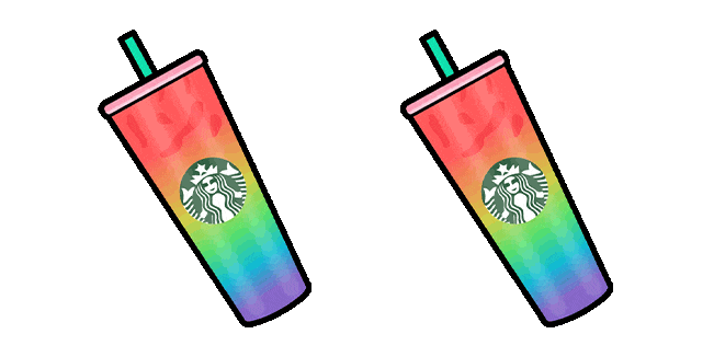 Starbucks Rainbow Refresher Animated Cursor