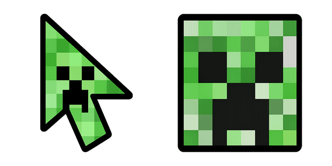 Minecraft Creeper Arrow Cursor