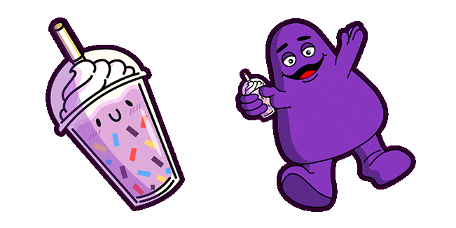 Grimace Shake & Monster Animated Cursor