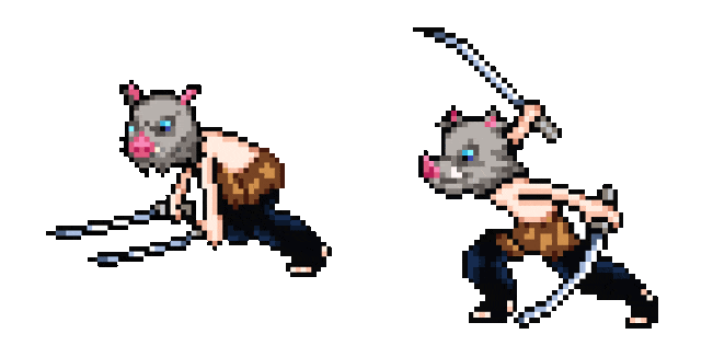 Demon Slayer Inosuke Hashibira Animated Cursor