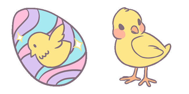 Easter Egg & Chick Animated Cursor