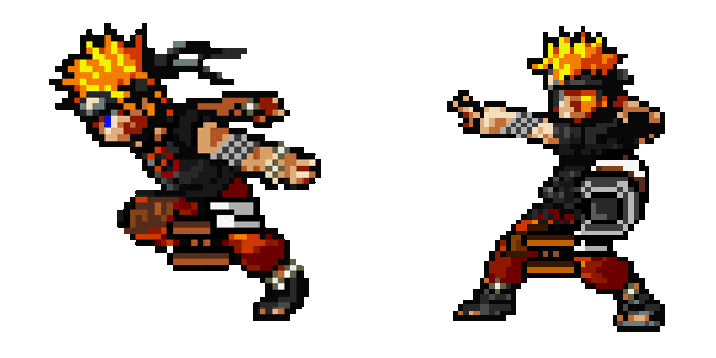 Naruto Running Pixel Animated Cursor