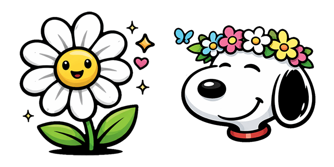 Spring Snoopy & Daisy Cursor