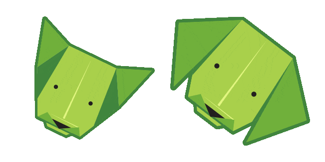 Origami Dog Anmated Cursor