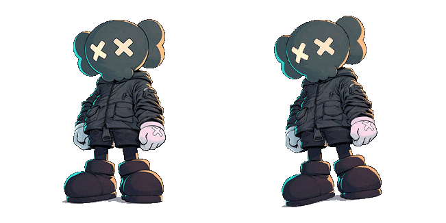 Dark Kaws Animated Cursor