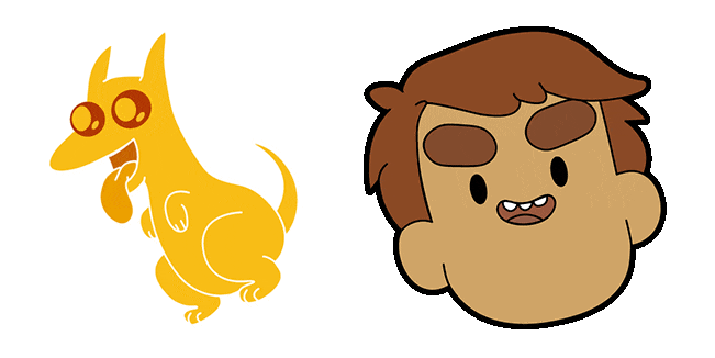 Bravest Warriors Danny Vasquez & Yellow Dog Animated Cursor