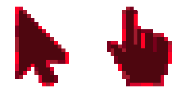 Cherry Color Pixel Animated Cursor