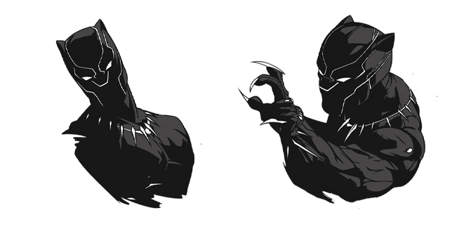 Marvel Black Panther Art Sketch Cursor