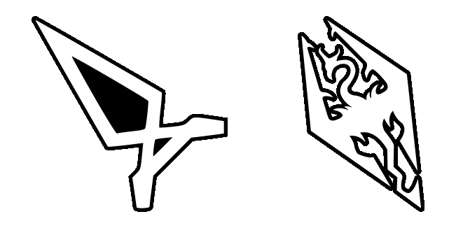 The Elder Scrolls V Skyrim Logo Cursor