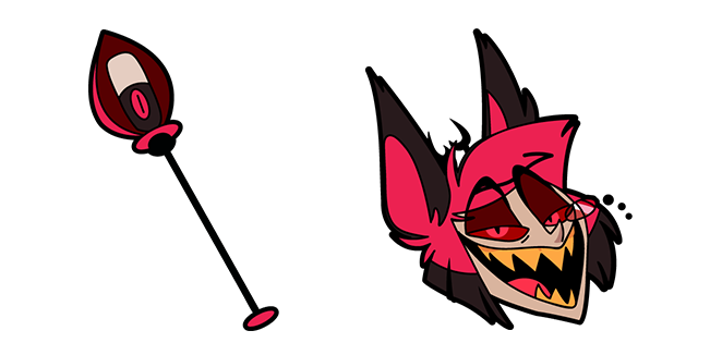Hazbin Hotel Alastor & Staff Cursor