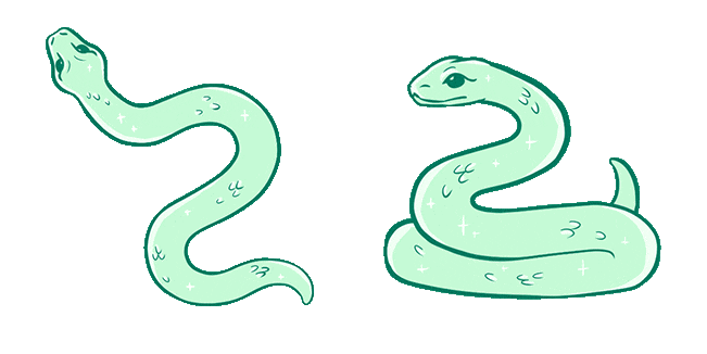 Green Snake Animated Cursor