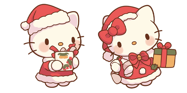 Christmas Hello Kitty Cursor