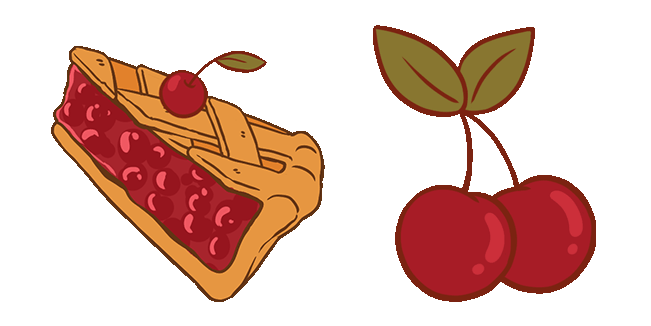 Pie & Cherry Animated Cursor