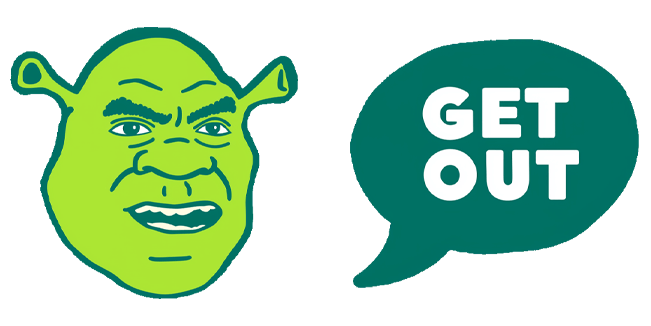 Funny Shrek Face & Get Out Cursor
