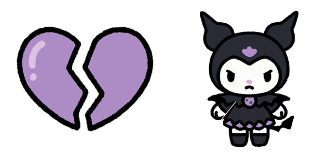 Sanrio Kuromi & Broken Heart Cursor